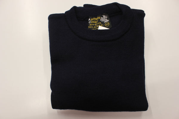 SALE Navy R Neck Jumper ACR