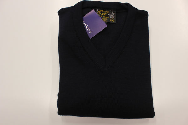 SALE Navy V Neck Jumper ACR