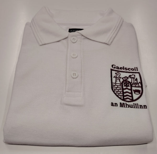 Gaelscoil an Mhuilinn Crested Polo Shirt Short Sleeve