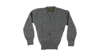 Grey V Neck Jumper
